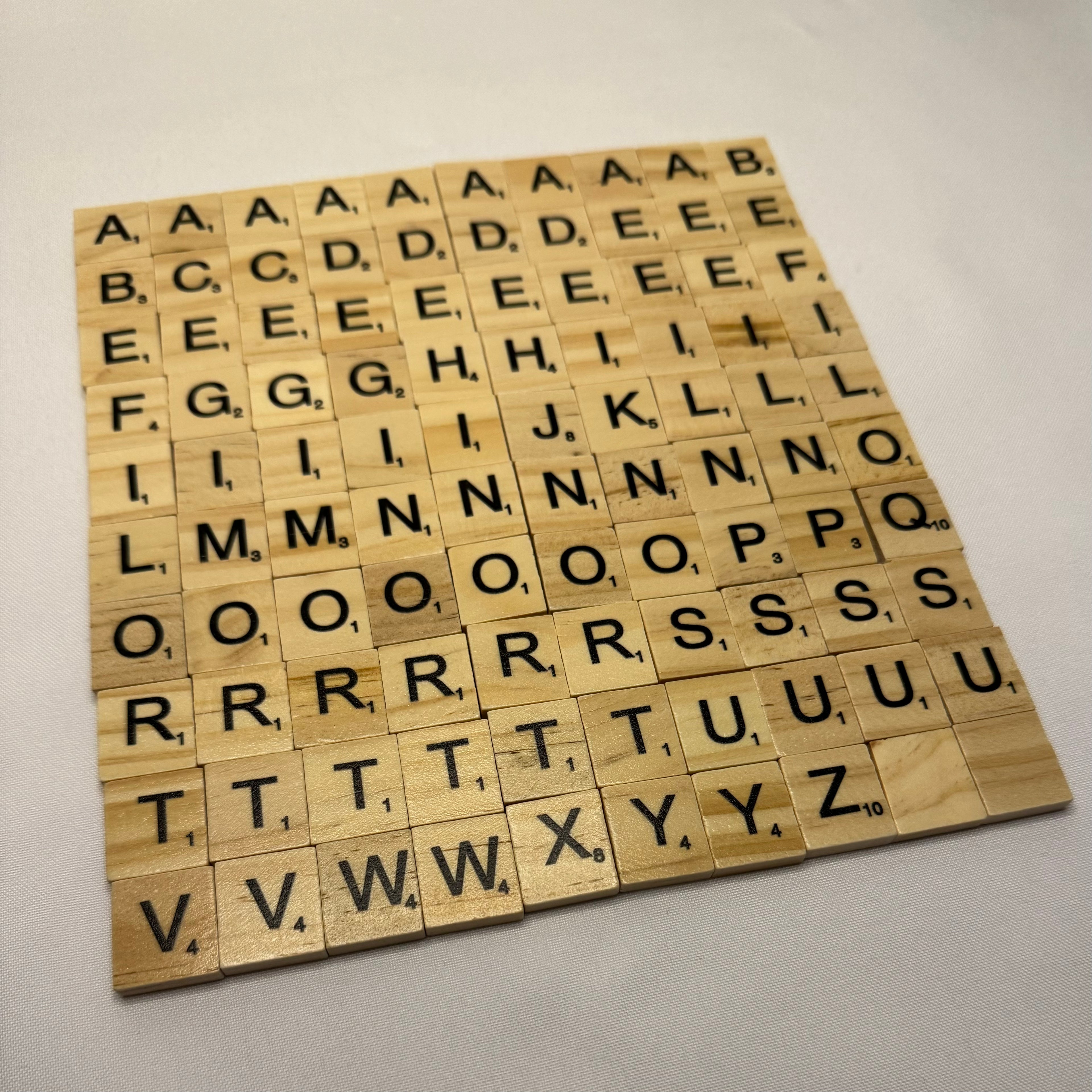 Wooden Letters (100 Pieces)